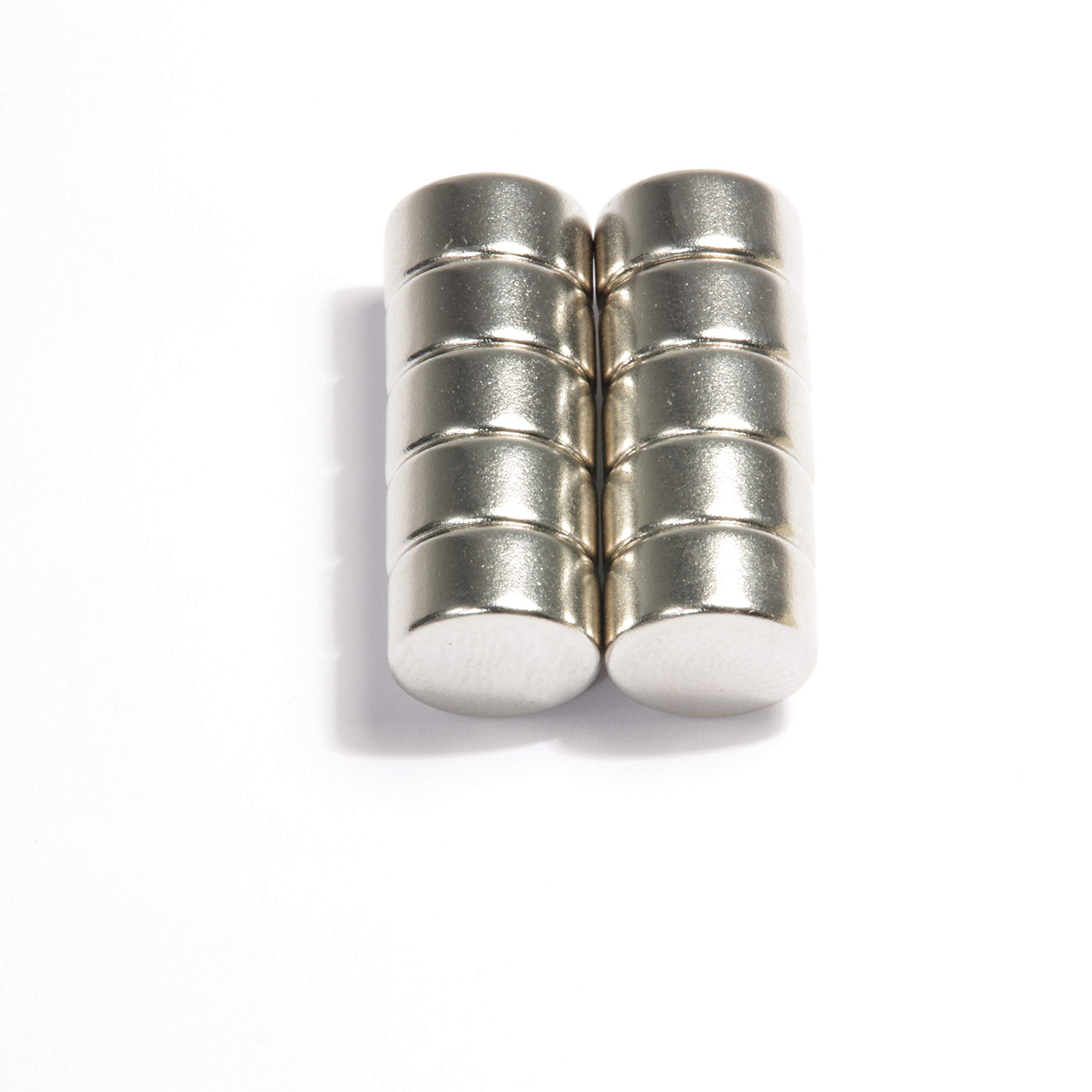 Neodym Magnet Mini 10x5mm Für Magnettafel Pinnwand Kühlschrank Starker Scheiben Magnete - Whiteboard Flach Rund 10mm x 5mm - N52 Stark (50)
