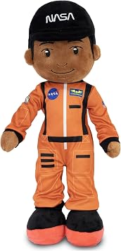 Playtime by Eimmie Soft Baby Doll - Plush Rug Doll for 2 Year Old Girls / Toddlers / Infants - Girl Toys - First Cuddle Time Buddy - Plush Buddy - Washable & Sensory Fabric Body 14" NASA Charlie