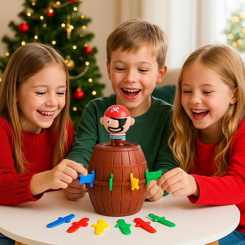 Copper Top Christmas Edition Pirate Barrel Game for Kids, Multicolor, LARGE - Image 4