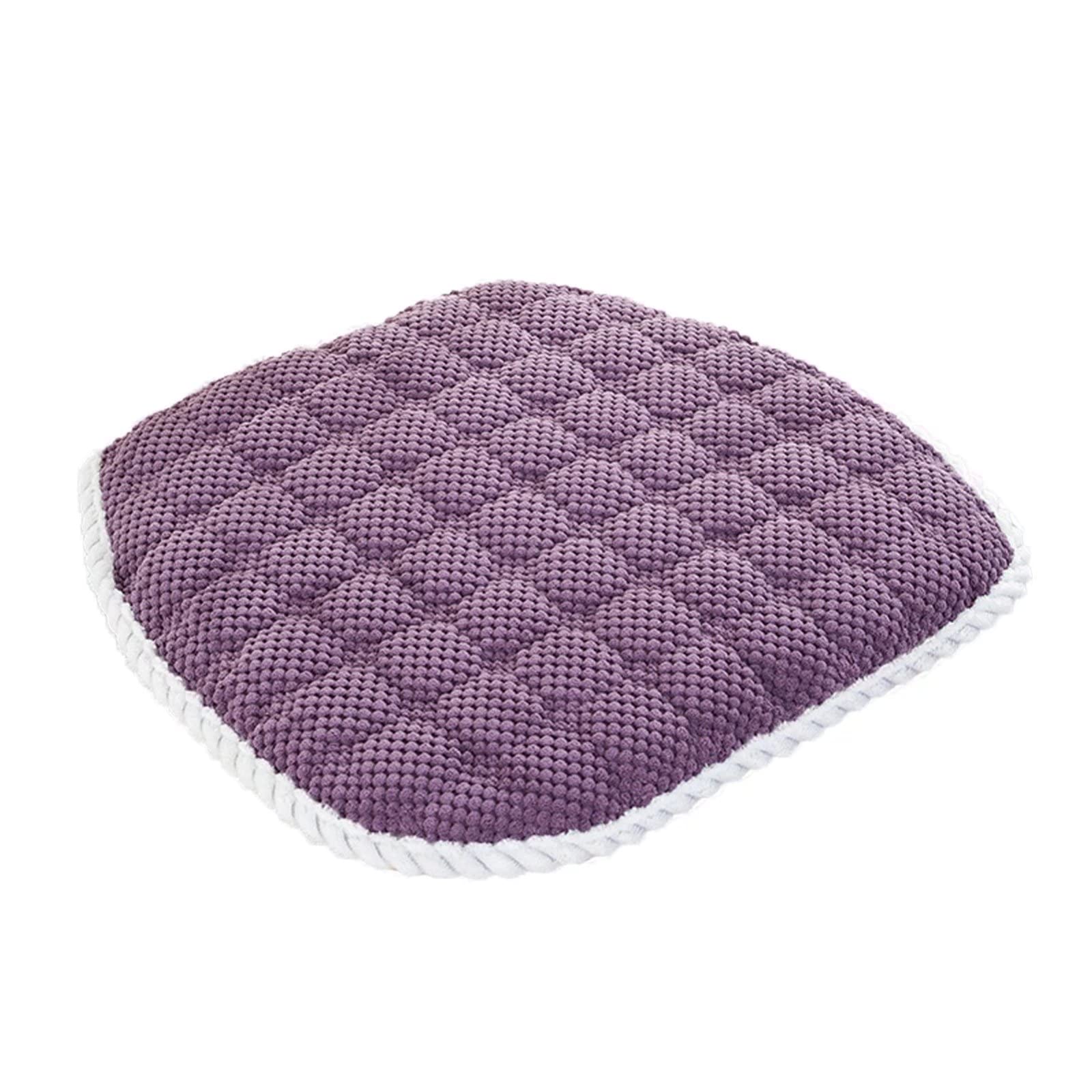 Coussin de chaise de cuisine violet rustique amovible et lavable
