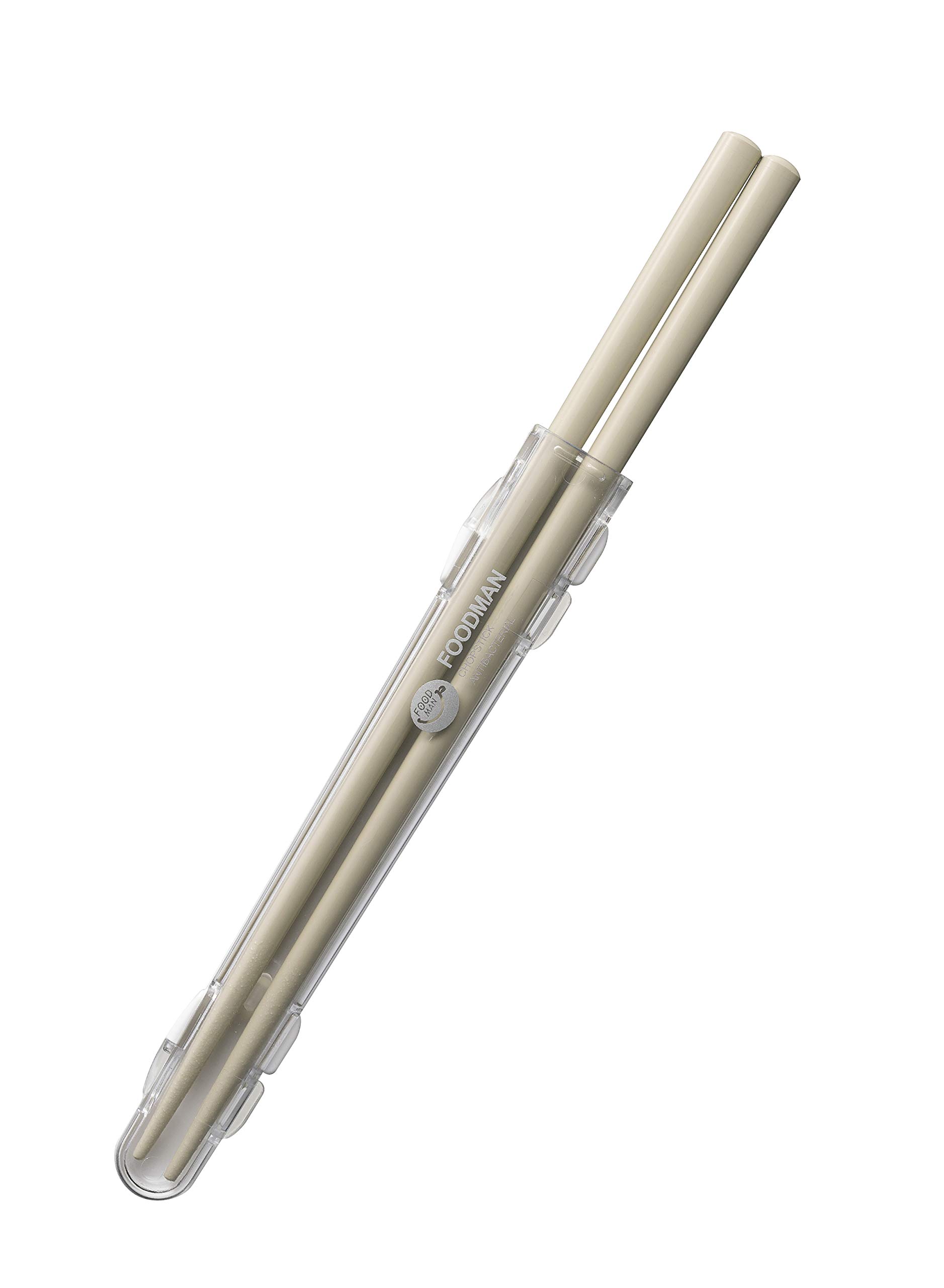 Amazon｜シービージャパン 箸 [ケース付き] 抗菌仕様 グレーベージュ