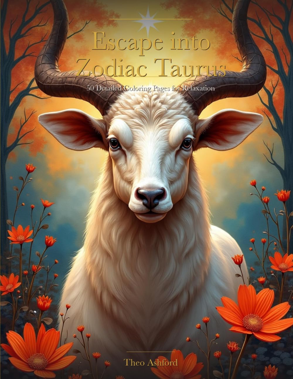 Escape into Zodiac Taurus: 50 Detailed Coloring Pages for Relaxation