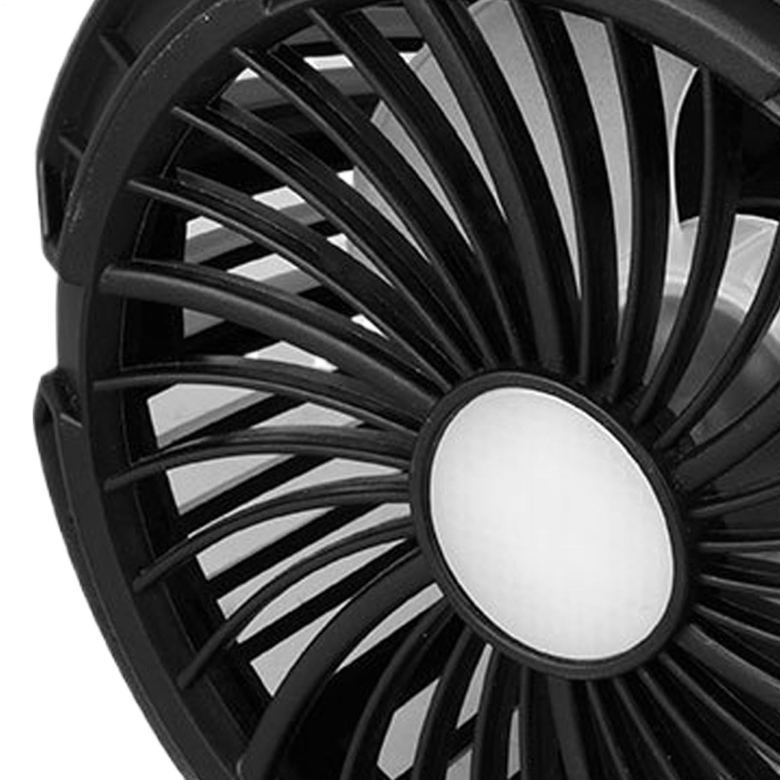 Generico Camping Fan - 3-Speed 4000mAh with LED Light, Versatile Battery Operated Fan, Portable Cooling Solution for Outdoor Backpacking Fishing Beach Backyard BBQ Travel Jobsite Home Office