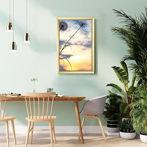 Vista 188 de GULETHUN Marco de fotos de 24 x 36 pulgadas, marco para póster blanco, decoración del hogar, marcos naturales de galería, formato horizontal