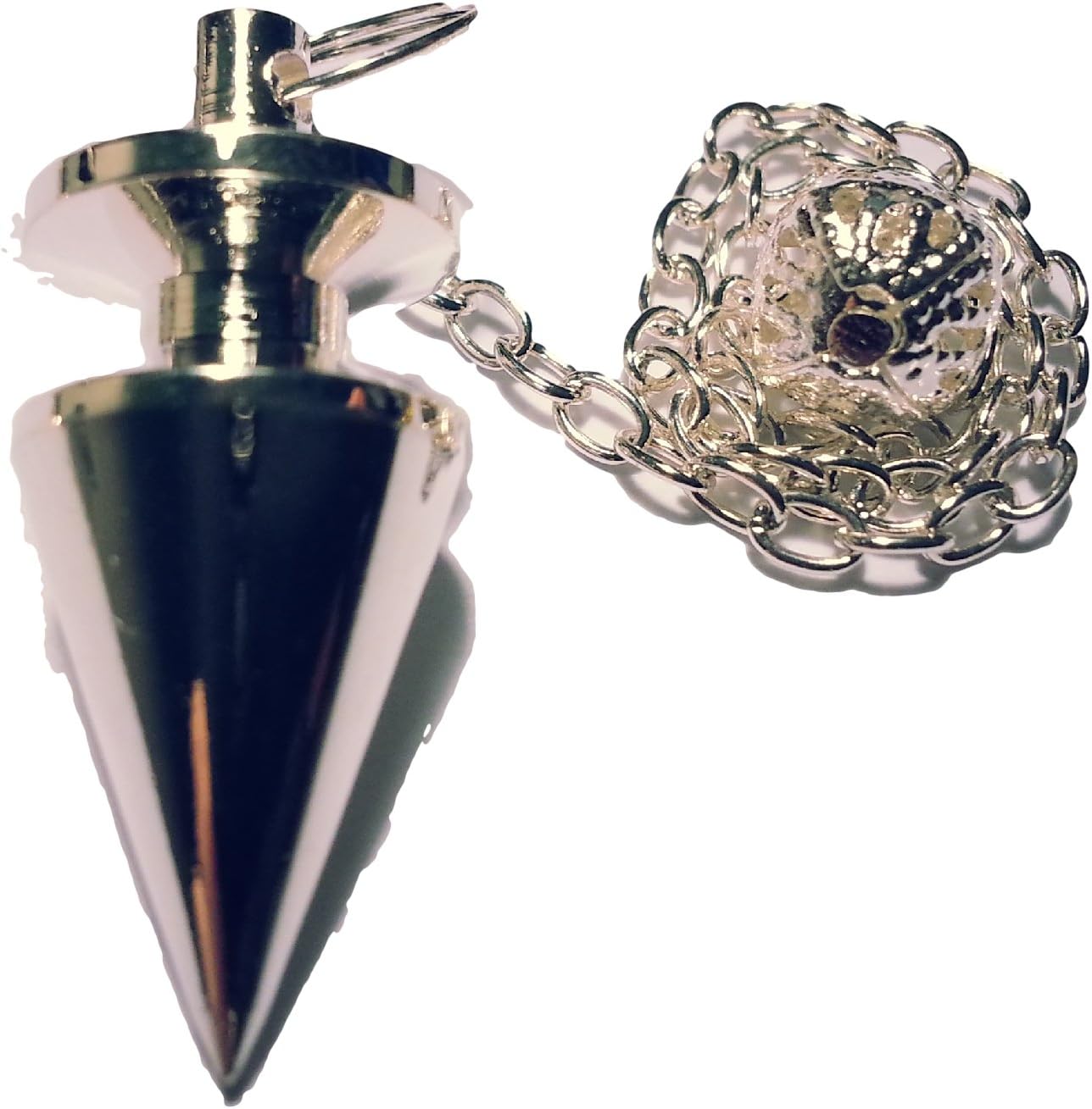 Animus Imperat Metal Pendulum Wall Clock esotérisme Type 7 argenté