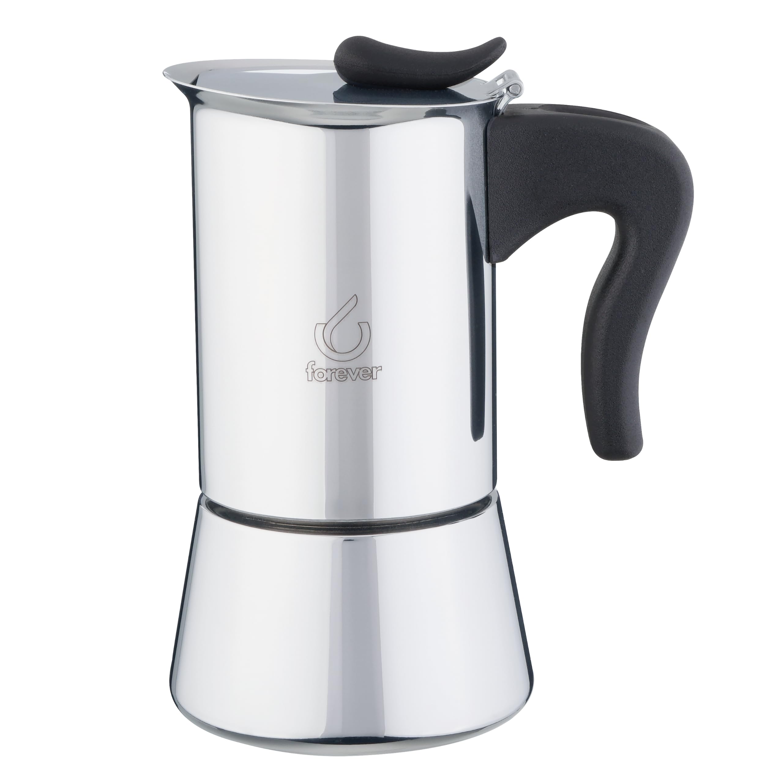 KAUFGUT 121312 Miss Splendy - Máquina para hacer 4 tazas (acero inoxidable, 600 g)