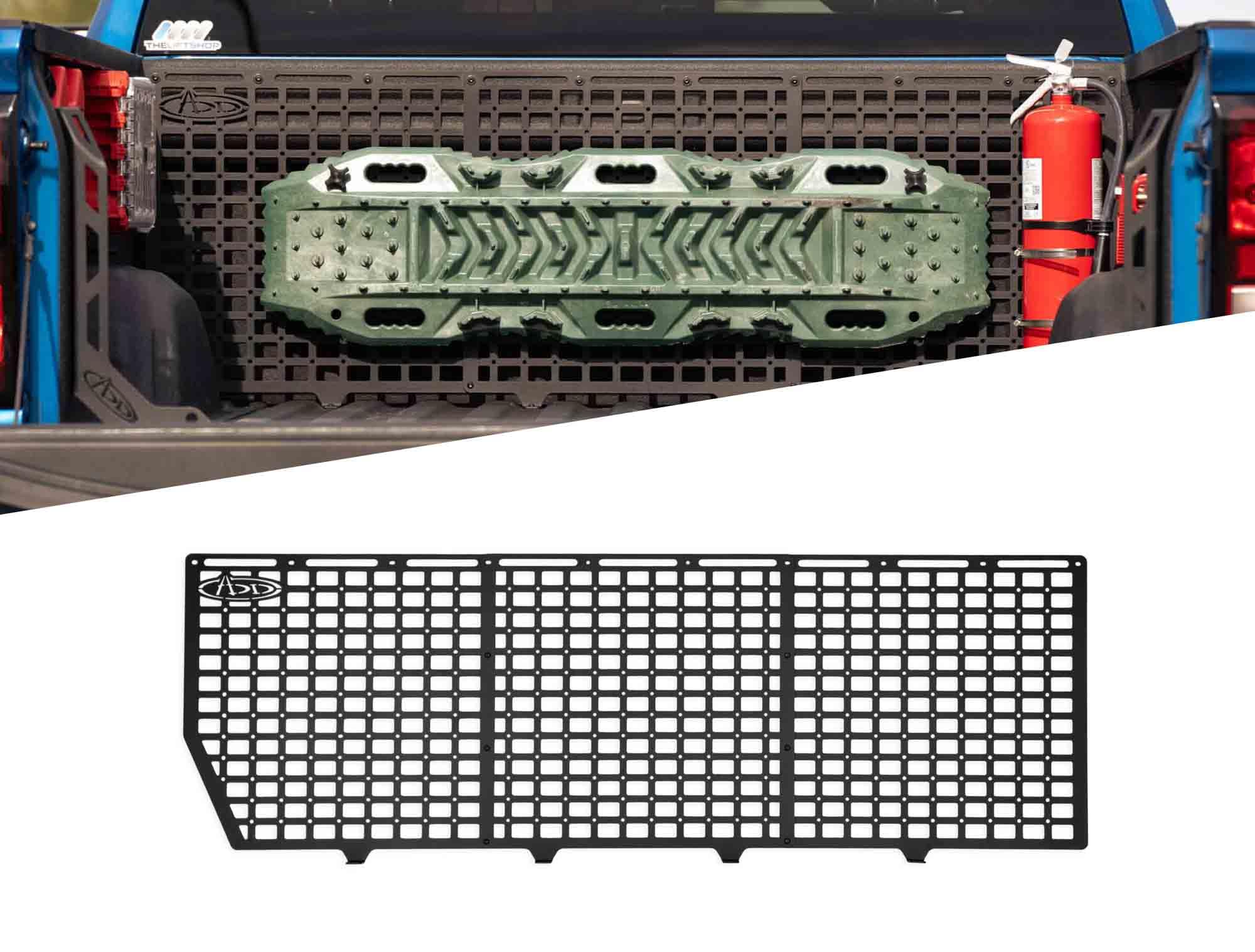Addictive Desert Designs Bed Cab Molle Panels for The 2019-2024 Chevy/GMC 1500 | Profiled to Closely Follow Contours of The Bed | Keeps Bed Floor Clear for Larger Loads | Made in The USA |