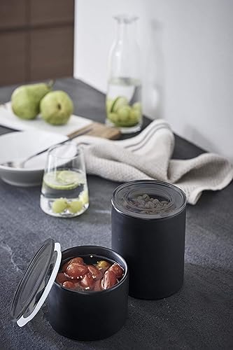 Miniatura 5 de Yamazaki Recipientes para el hogar con tapa hermética  Cerámica  Pequeño  Almacenamiento de alimentos, color blanco