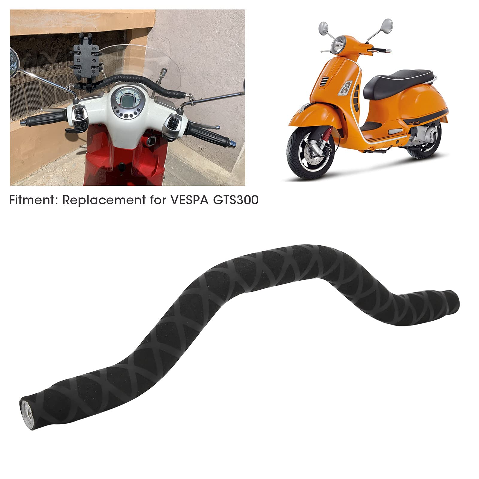 Amazon | オートバイ調整可能なクロスバーハンドルバーバランスバー リバティ125 GTS300 GTS250 プリマベーラ バランスバー |  ハンドルブレース | 車＆バイク オートバイアクセサリー調整可能なクロスバーハンドルバーバランスバー GTS 300 250 GTS300 LX ラックスブイ 3VT