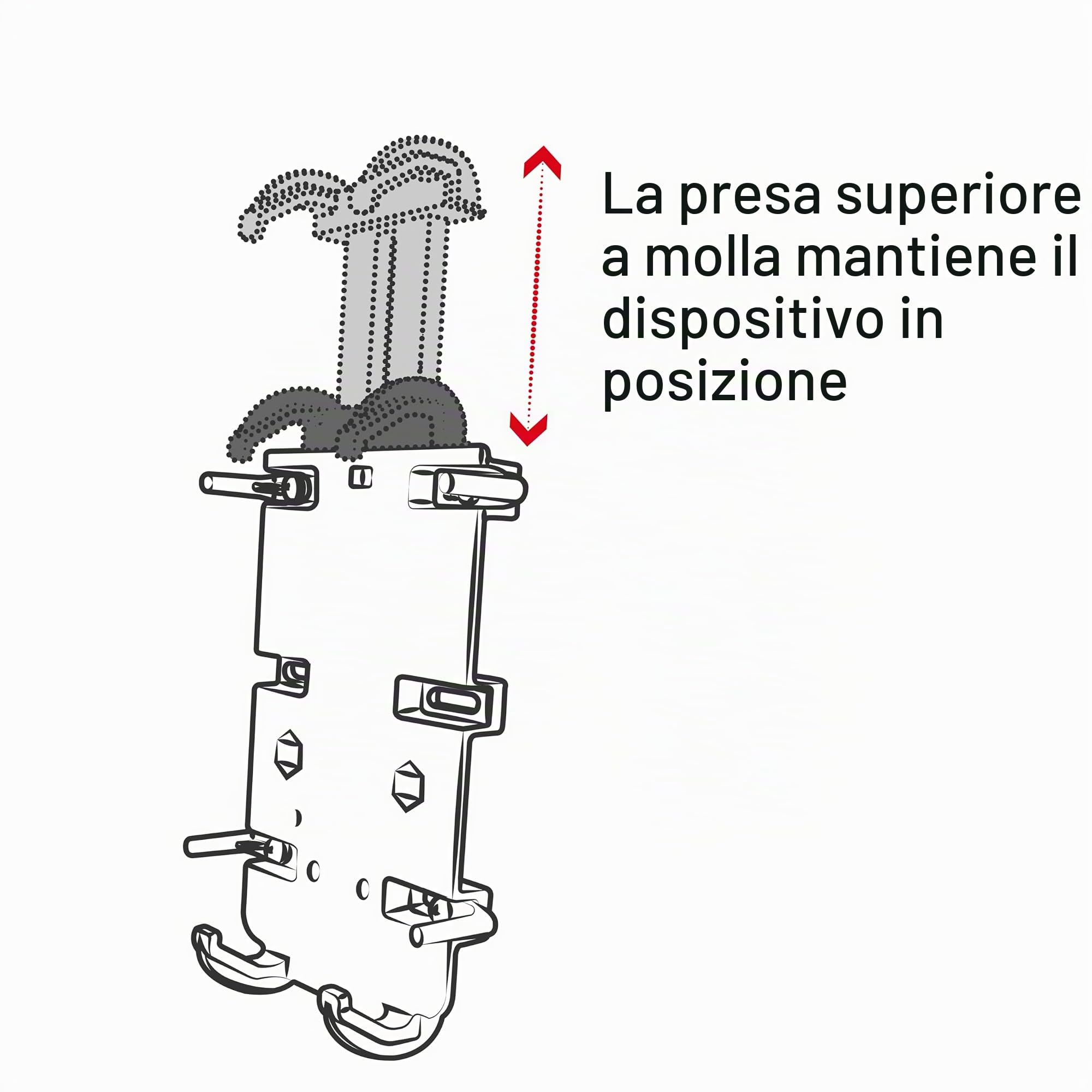 RAM MOUNTS Quick-Grip XL - Supporto per telefono con RAM con cinturino rigido base per manubrio RAP-B-460-A-PD4U per bici e manubrio moto