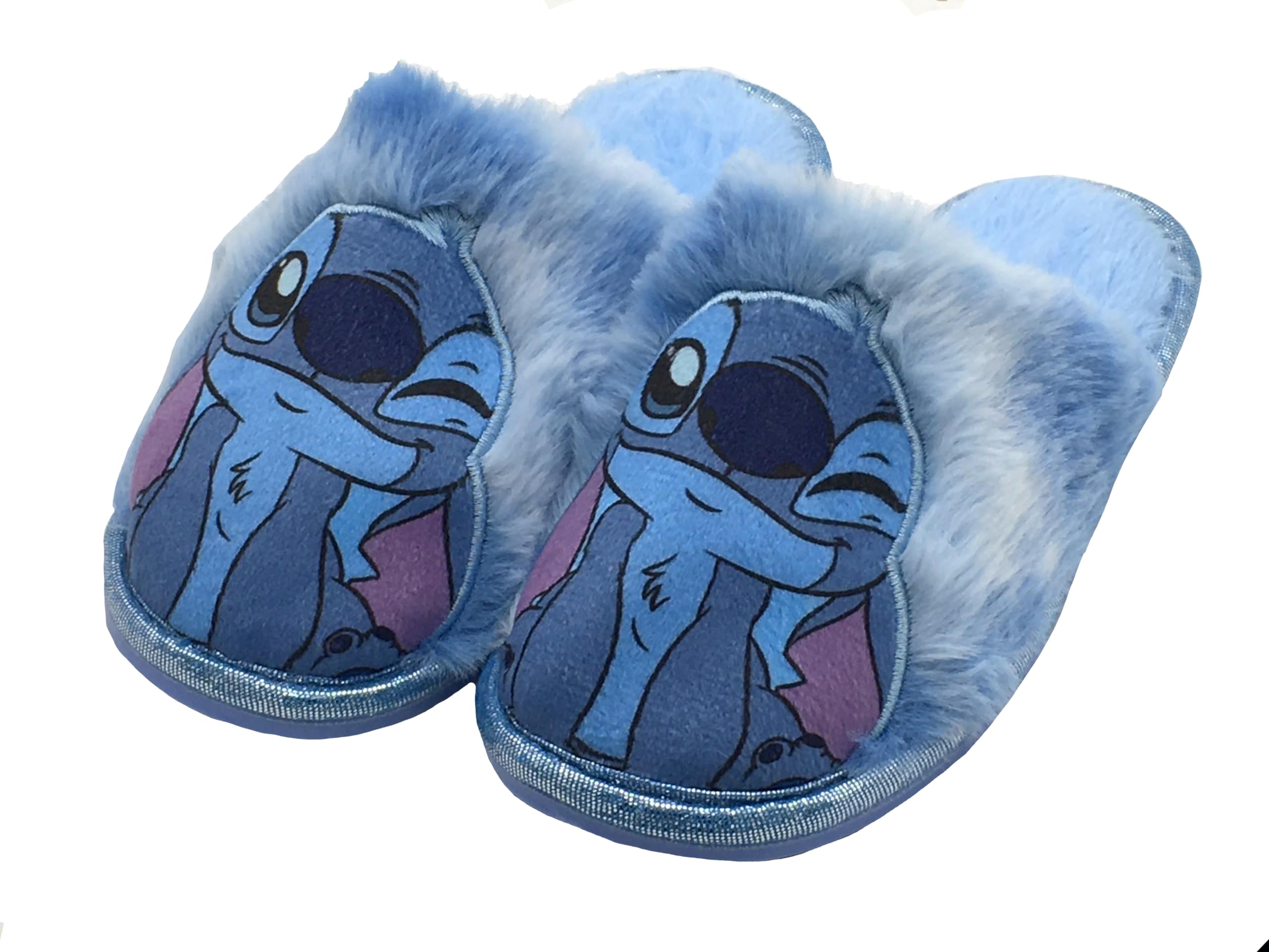 Disney Lilo & Stitch Mules faciles à enfiler pour fille, bleu, taille 12-6