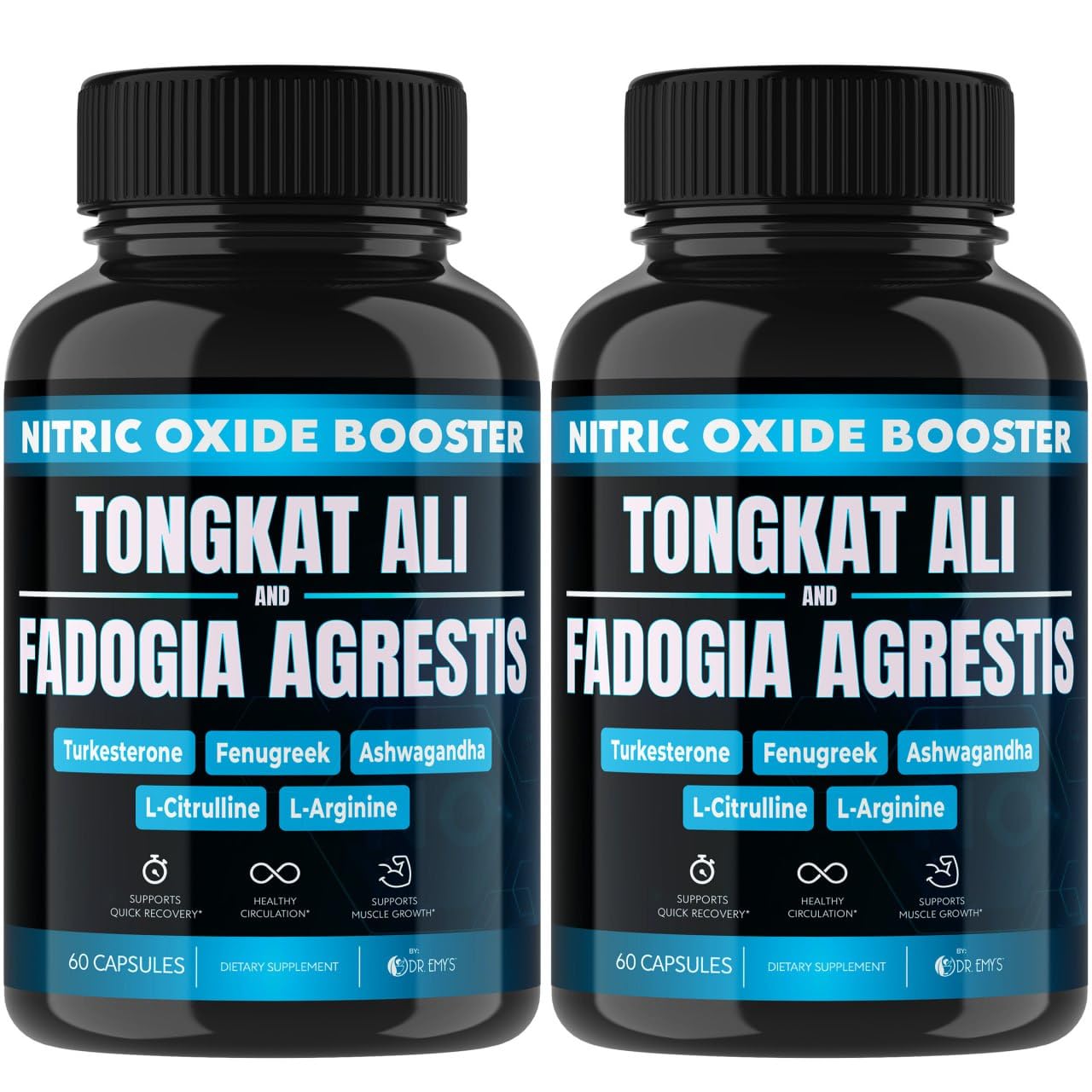 Buy (2 Pack) Tongkat Ali Fadogia Agrestis and L Arginine Citrulline