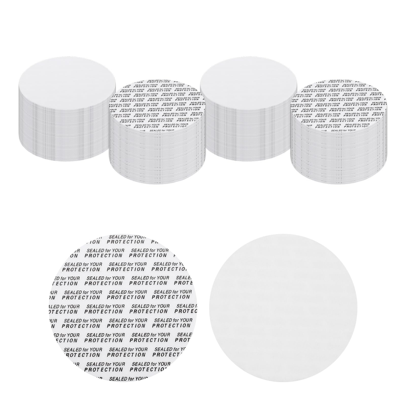 Joints sensibles à la pression contre les fuites, opercule de protection pour pot en verre 59mm