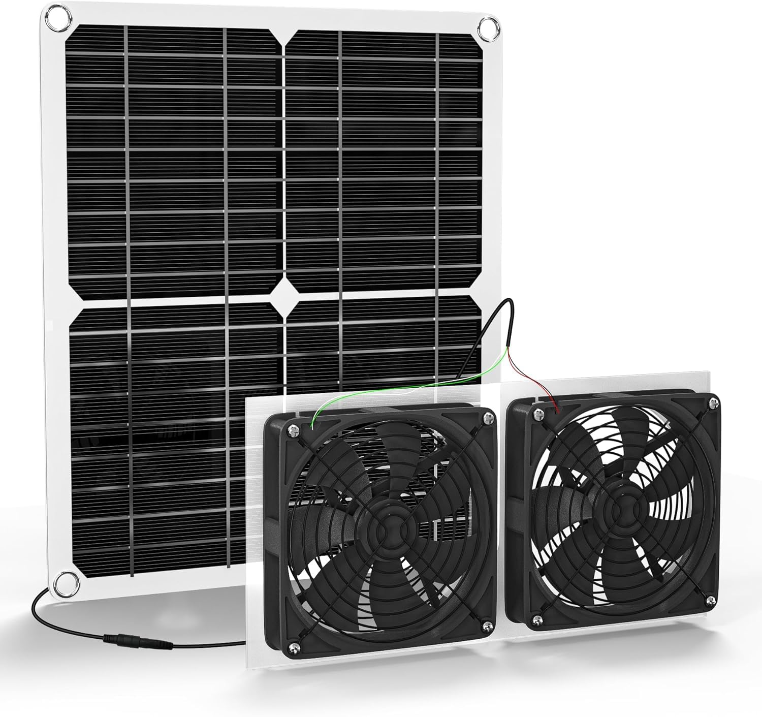 Ventilateur solaire de 25 W extracteur d'air étanche IP65 pour abri de jardin et extérieur