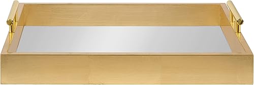 Miniatura 2 de Kate and Laurel - Bandeja decorativa de madera con asas de metal