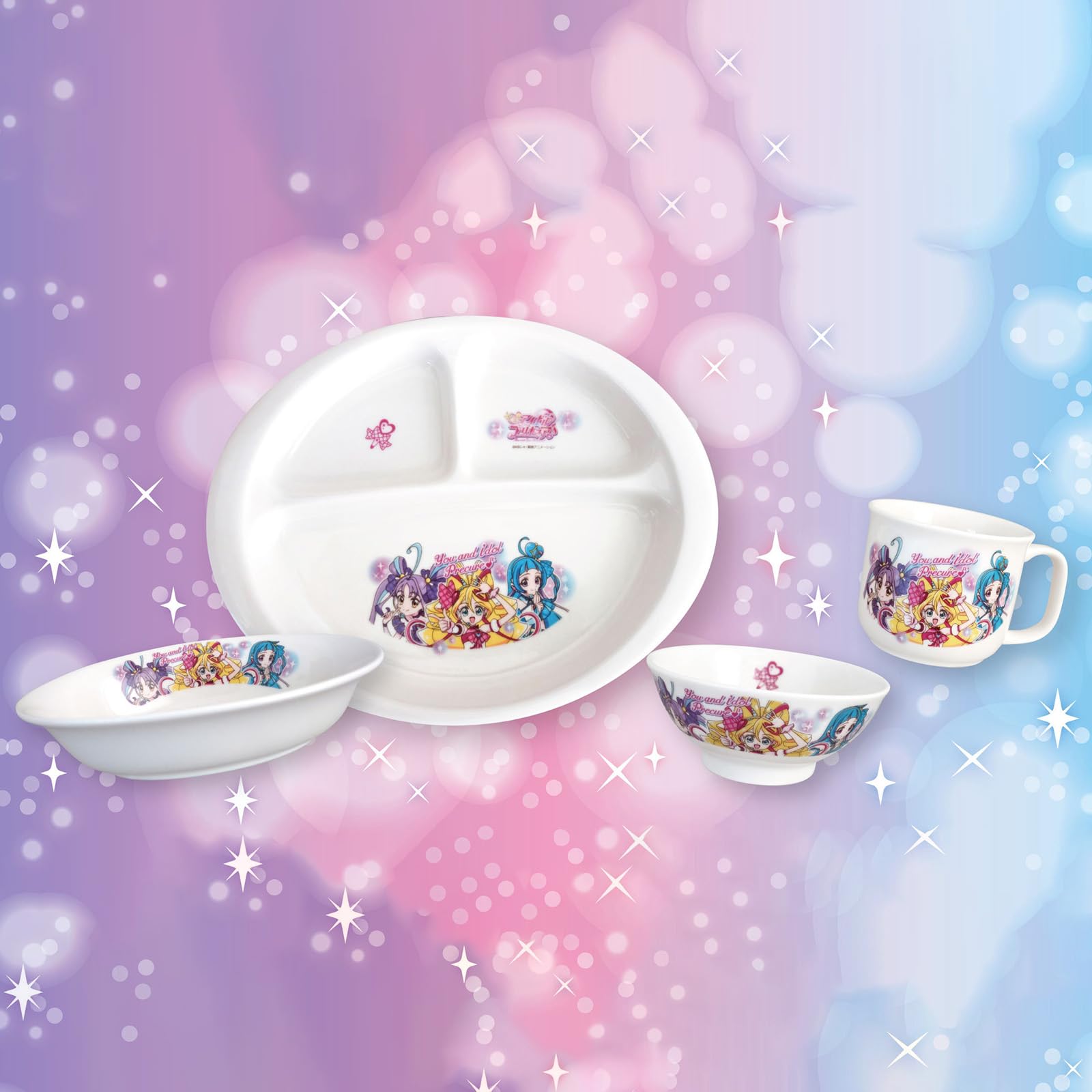 Amazon.co.jp : キミとアイドルプリキュア♪ 皿 ランチ皿 仕切り皿 約