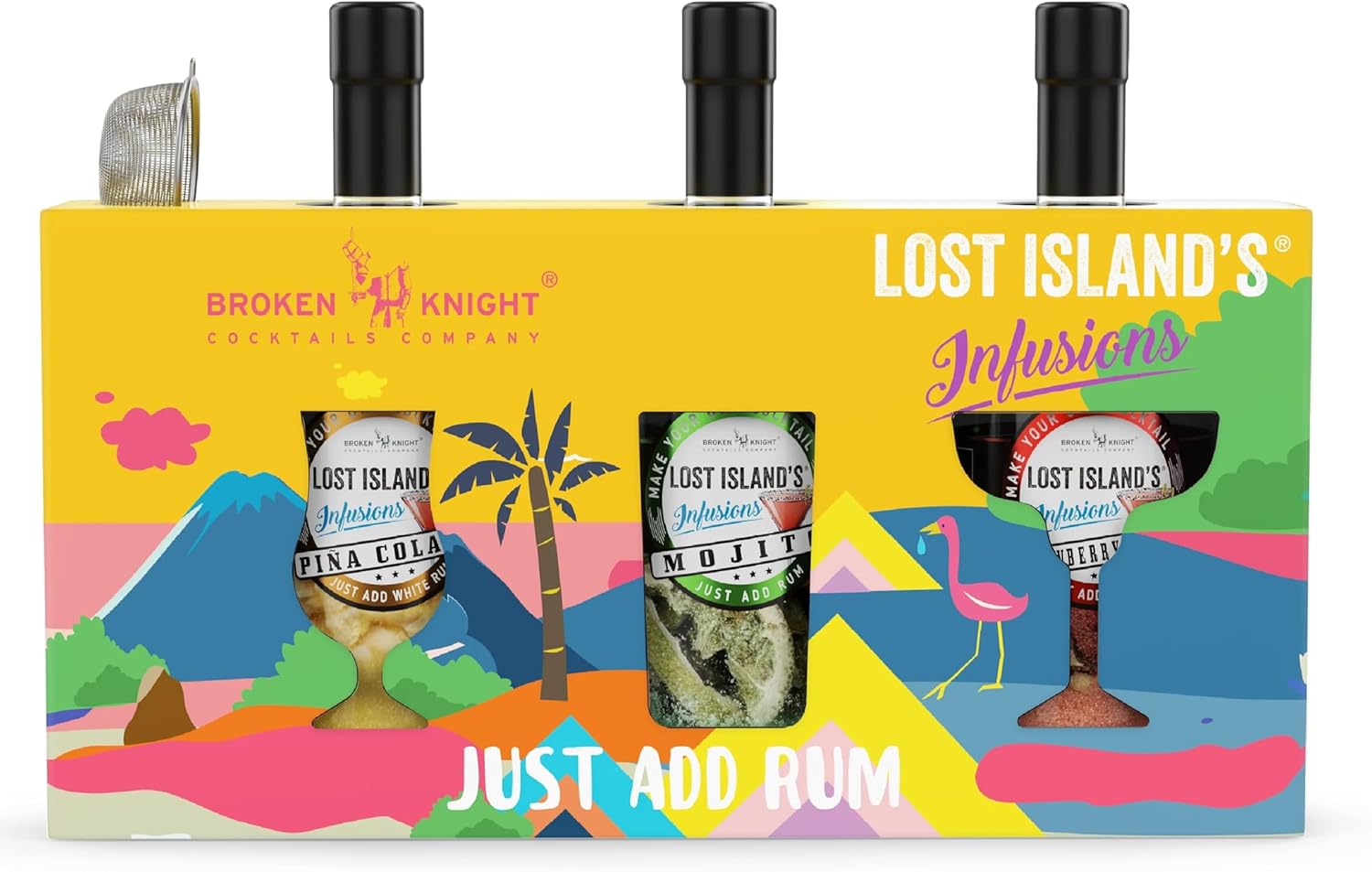 3 Infusions Cocktail Making Kit Pina Colada, Original Mojito