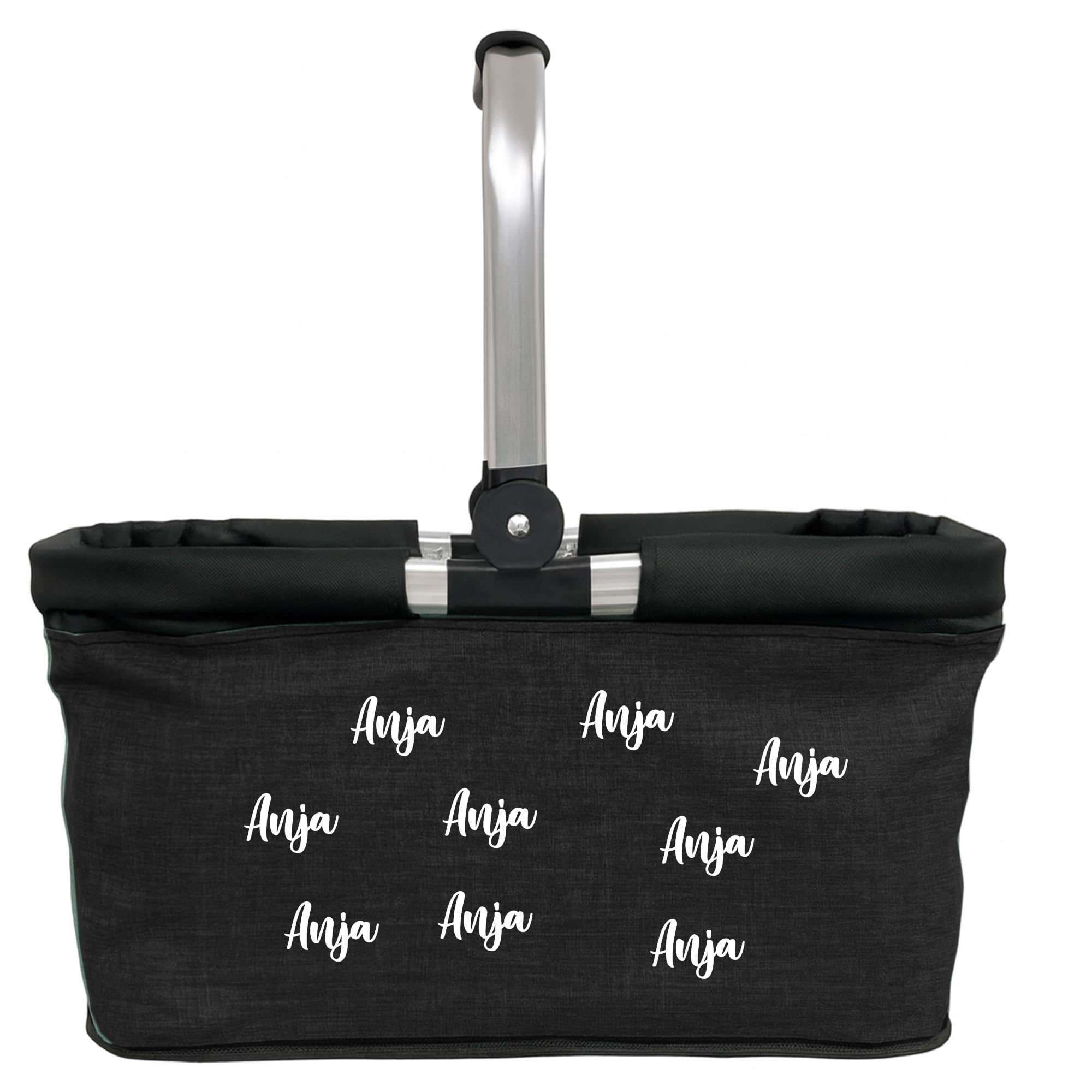 Amberger Design Personalisierter Einkaufskorb Kindergarten Abschied mit allen Kindernamen auf der Rückseite – Geschenk Erzieherin Kita, faltbar, 5 Farben