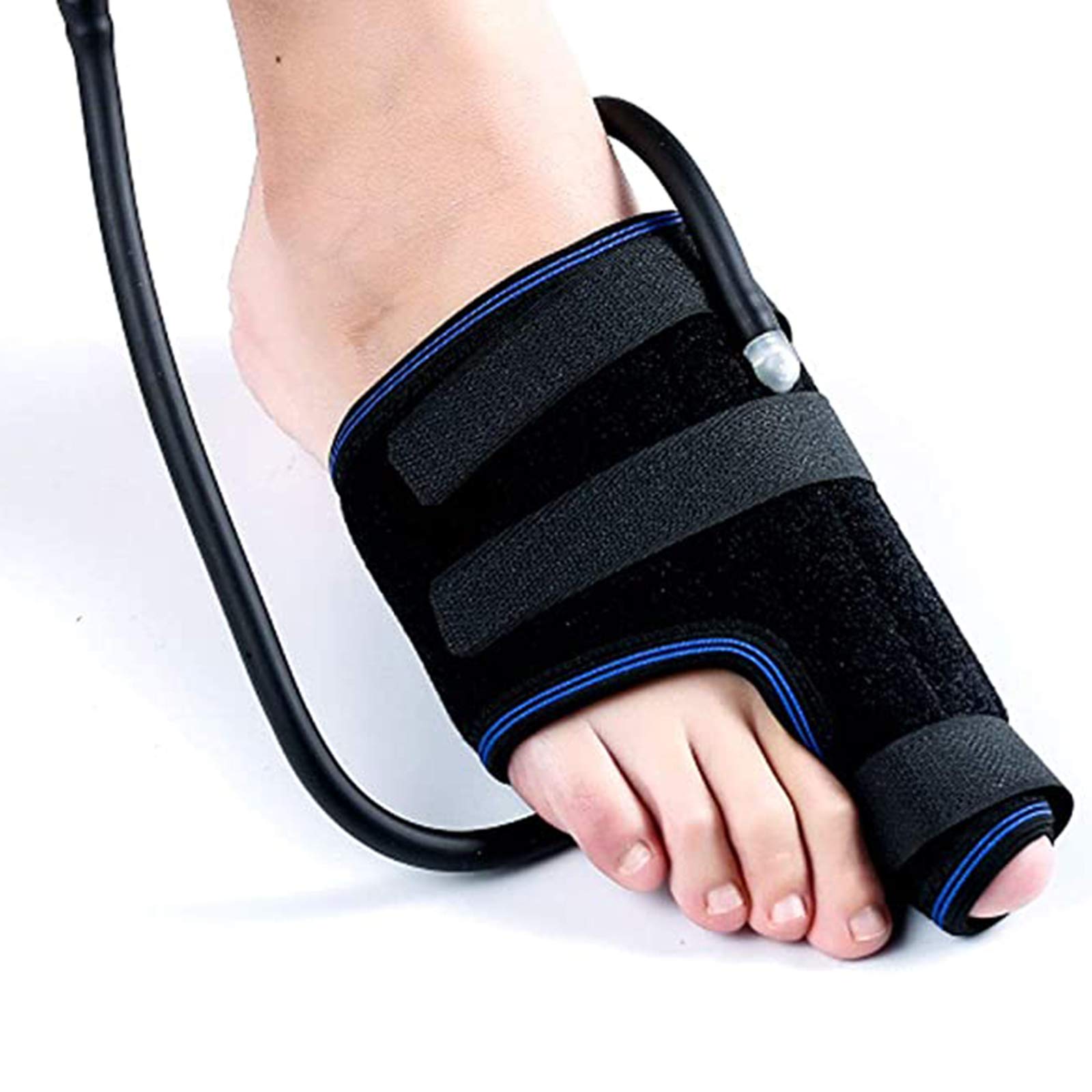 1 Par De Pulgar En Valgo Ortopédico, Soporte Neumático para Enderezar El Dedo del Pie, Presión Barométrica Controlable,Rosado