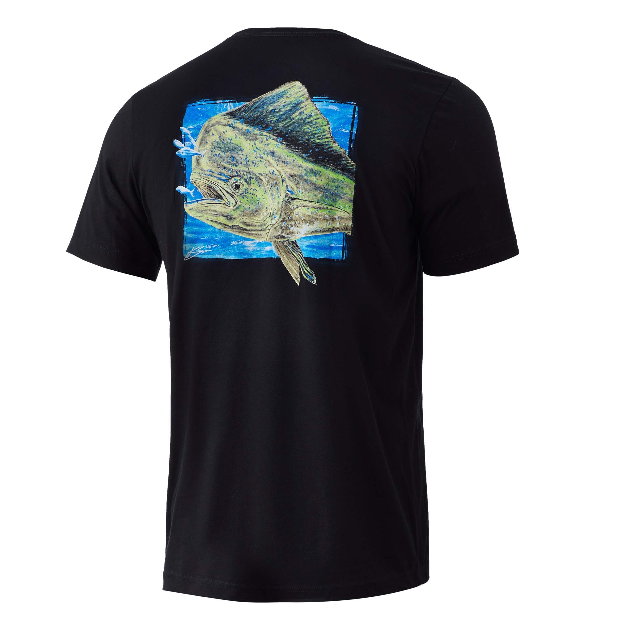 HUK Performance Fishing Camiseta Too Hungry para hombre
