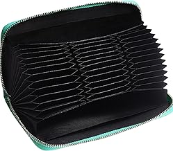 Easyoulife Womens Genuine Leather Credit Card Holder Wallet RFID Secure 36 Slots