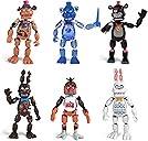 Toysvill Inspired by Five Nights at Freddys | Chocolate Collection | Freddy's Action Figures Toys (FNAF) Set of 6 pcs [Rockstar & Chocolate Freddy, Bonnie, Chica, Easter, Freddy Frostbear]