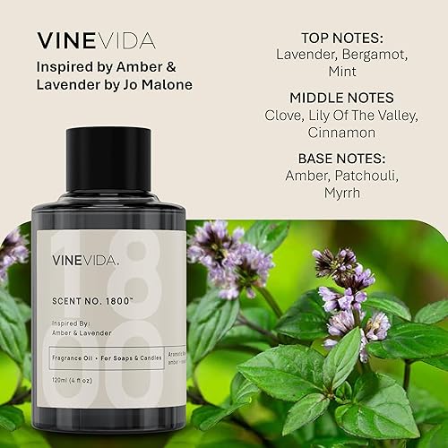 Miniatura 64 de VINEVIDA Aceite aromático n.º 4800 inspirado en un millón de hombres para fabricación de velas y jabón, fabricado en Estados Unidos