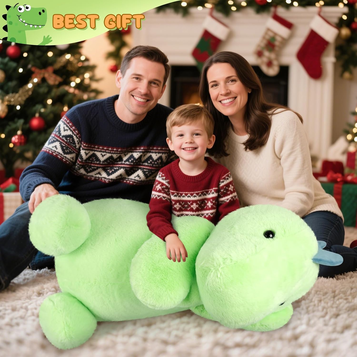 SuzziPals Giant T rex Plush Toys 30", Jumbo Soft Dinosaur Stuffed Animals, Giant Stuffed Animal Dinosaur Toys for Relaxation & Comfort, Huge Cuddly T rex Plushies Gifts for Family and Friends