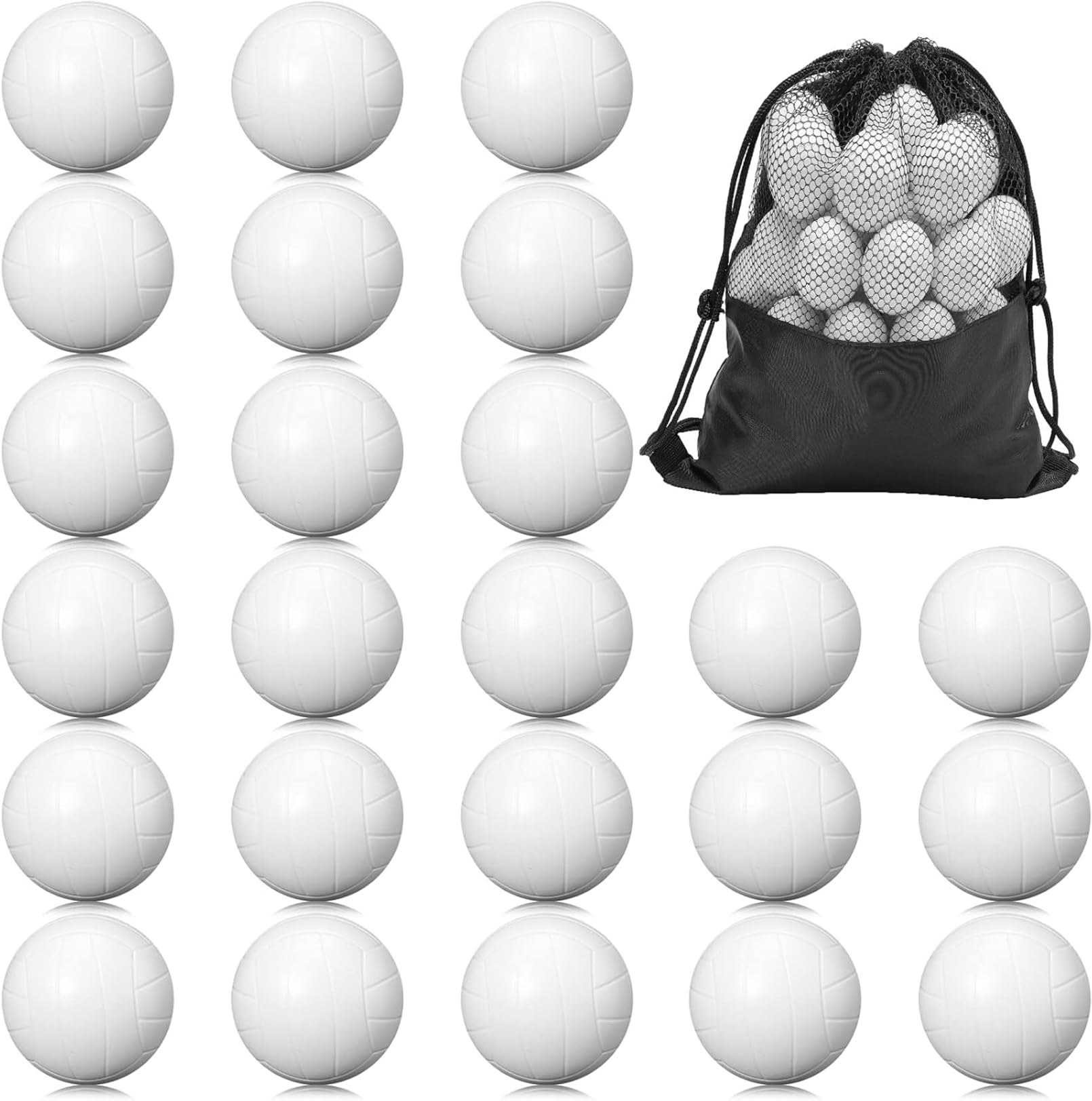 Bgtecho 24Pack Mini Volleyball, 1.6 Inch Mini Foam Sports Ball for Sports Theme Party Favors, School Carnival Reward