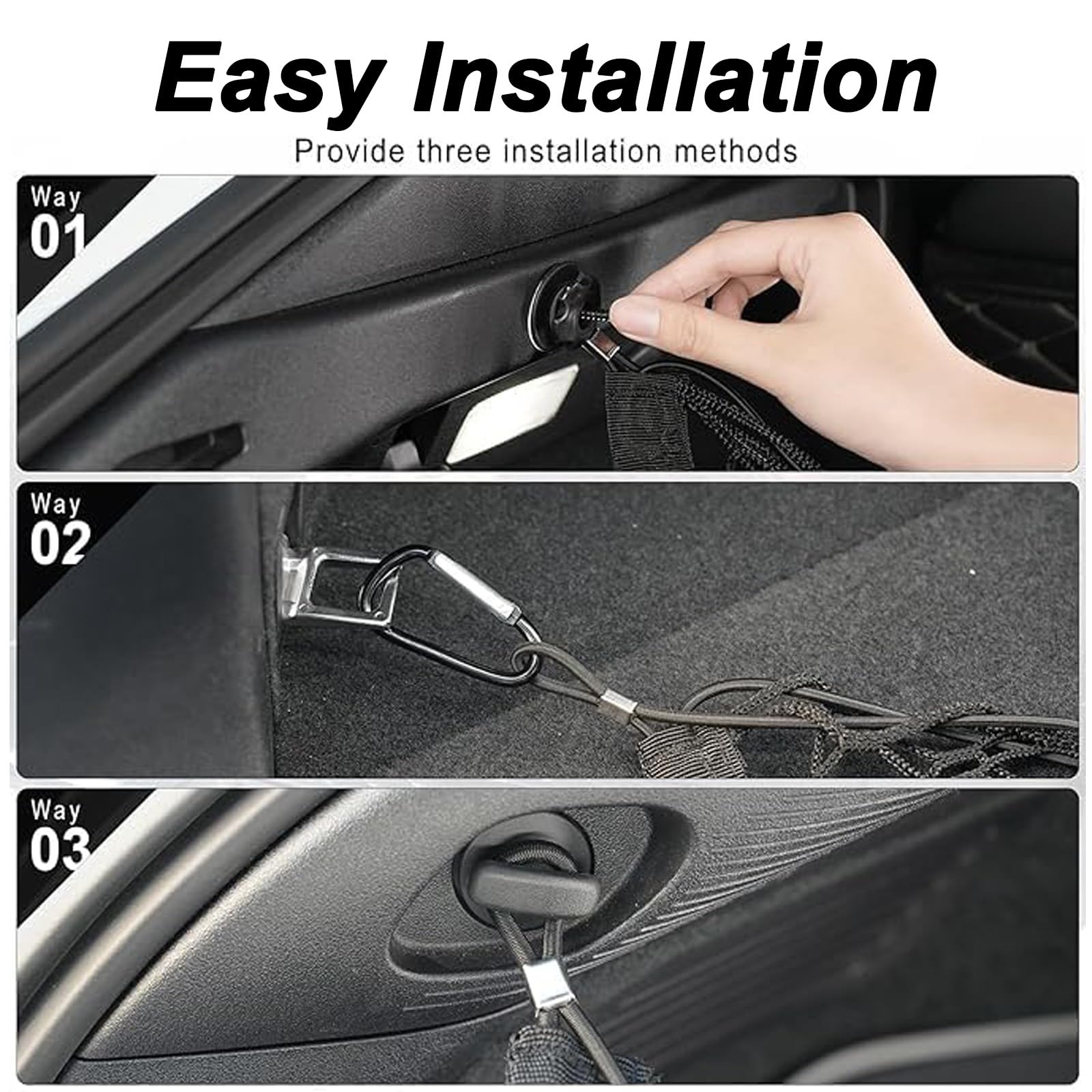 Rete per Bagagliaio di Camioncino per Chevrolet Silverado 1500, Rete Portaoggetti Auto, Rete Portabagagli per Auto Altamente Elastica, per Rimorchi Pick-Up SUV,B 150 * 50cm