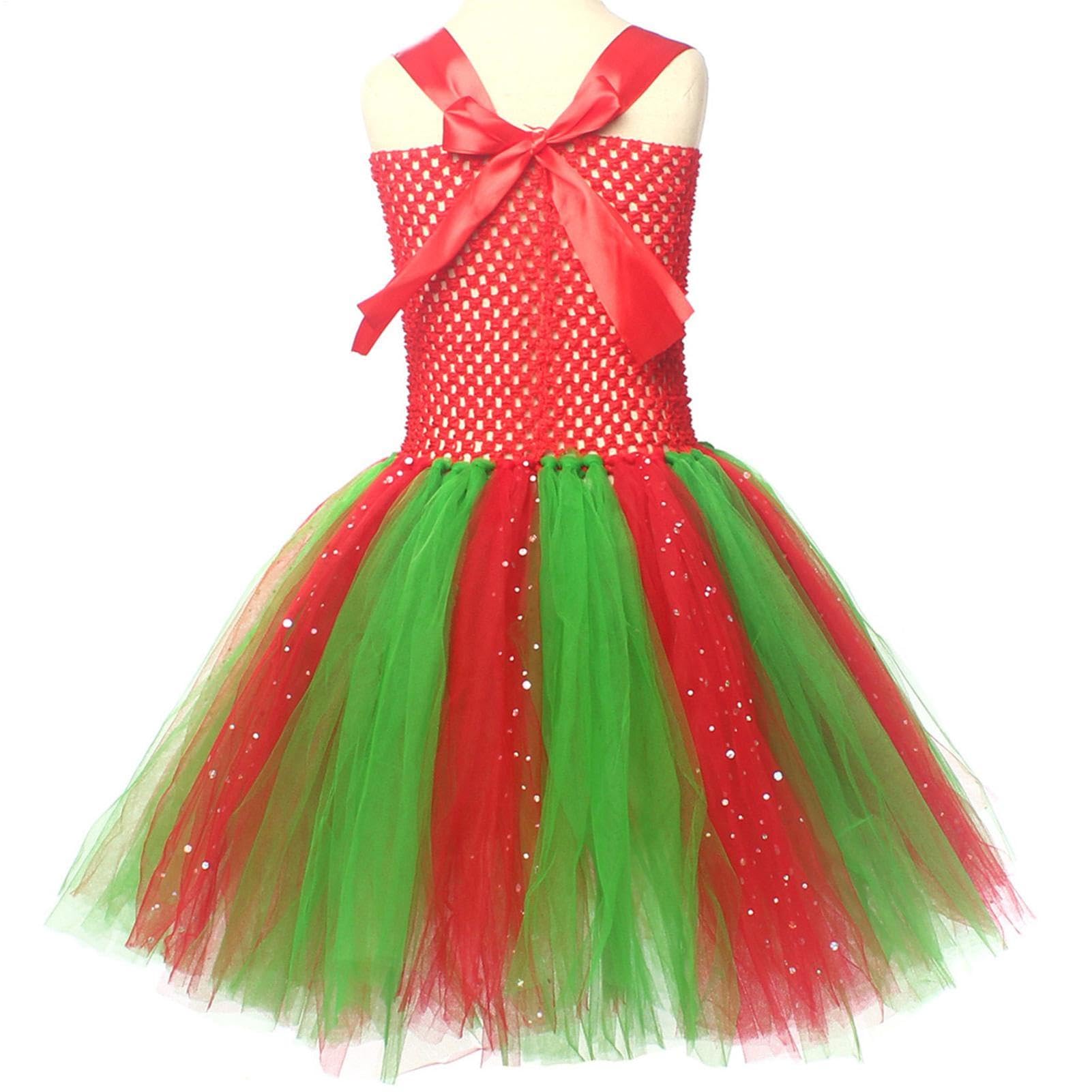 Tutù di Natale per Bambine Gonna Natalizia Costume da Bimba