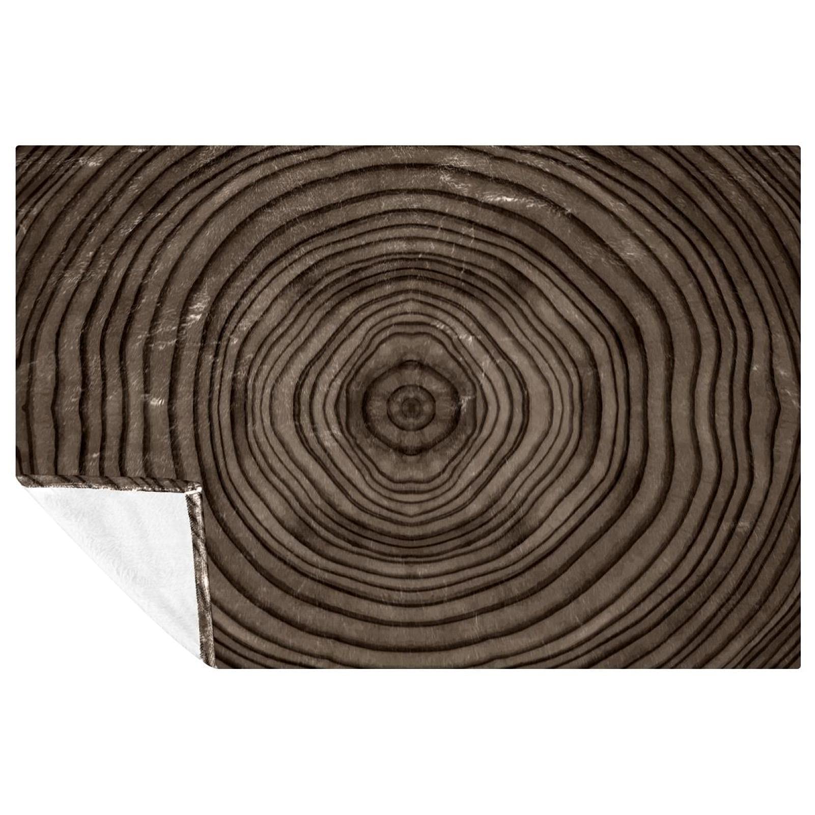 Couverture chaude haut de gamme 150x100 cm motif arbre élégant