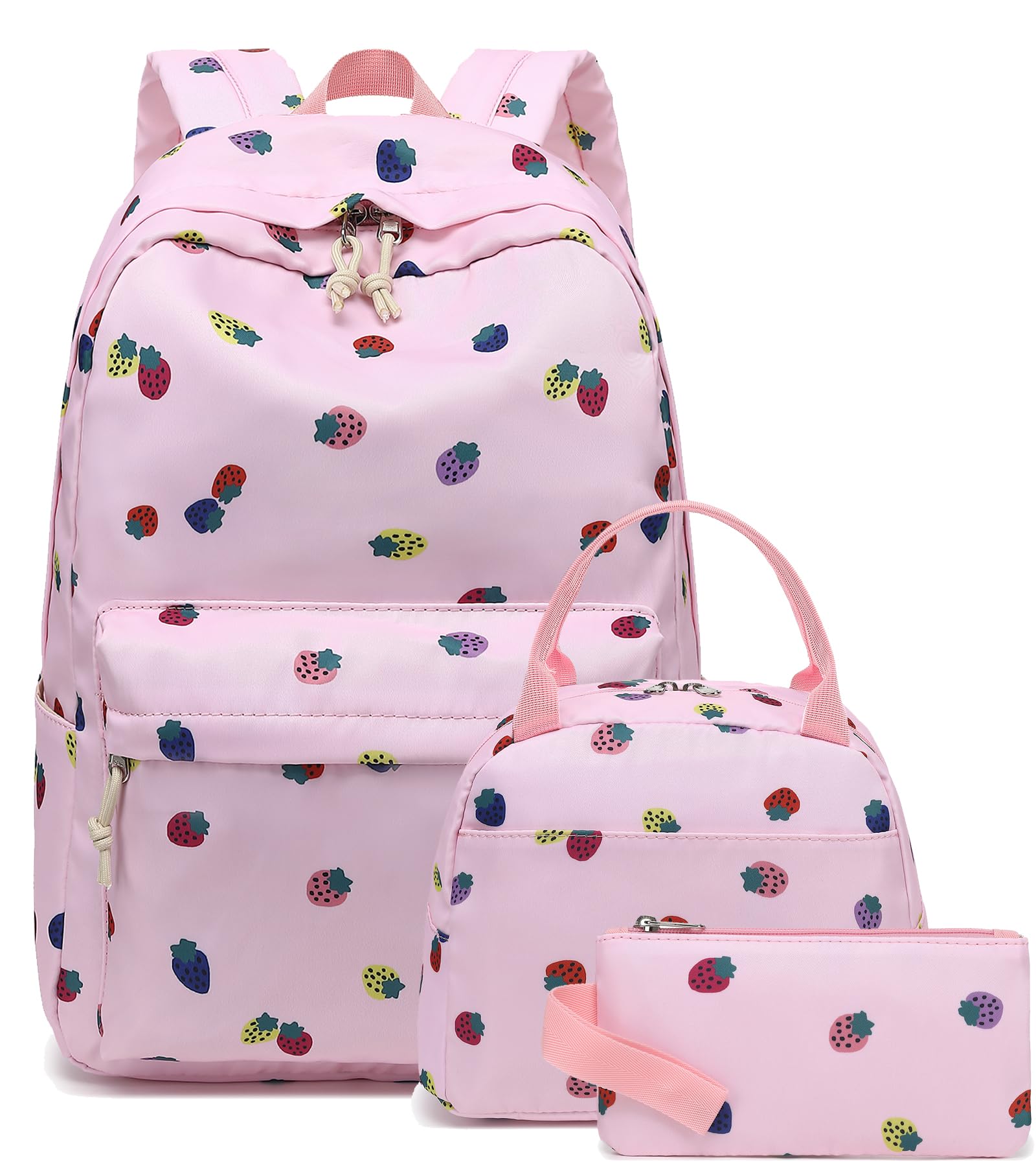 BluboonSchool Backpack Teens Girls Boys Kids School Book Bags with Lunch Box Pencil Bag