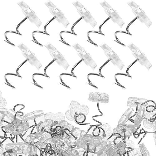 Miniatura 1 de EXCEART 200 Pieces Spiral Corsage Pin Circular Head Pins Sewing Pins Spiral Corsages Pins for Wedding Jewelry DIY Decoration Quilting and Craft