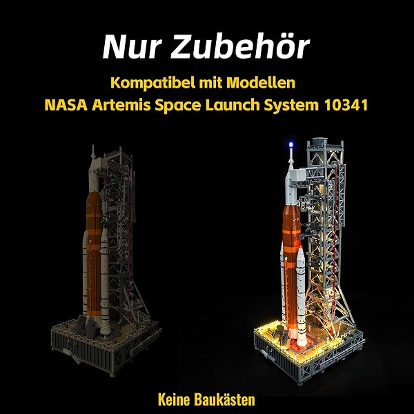 Jeu de lumières LED pour Lego 10341, système de lancement spatial Artemis NASA (non Lego), set d'éclairage décoratif, jouet créatif, version standard - 3