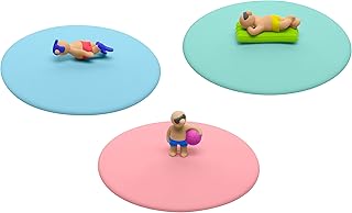 Lurch 210198 Mein Deckel Beach Boys 3er Set (Benni Ball, Tim Taucher, Matze Matratze), Glasabdeckung aus BPA-freiem Platin...