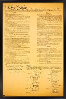 Trends International The Constitution Wall Poster, 22.375" x 34", Black Framed Version