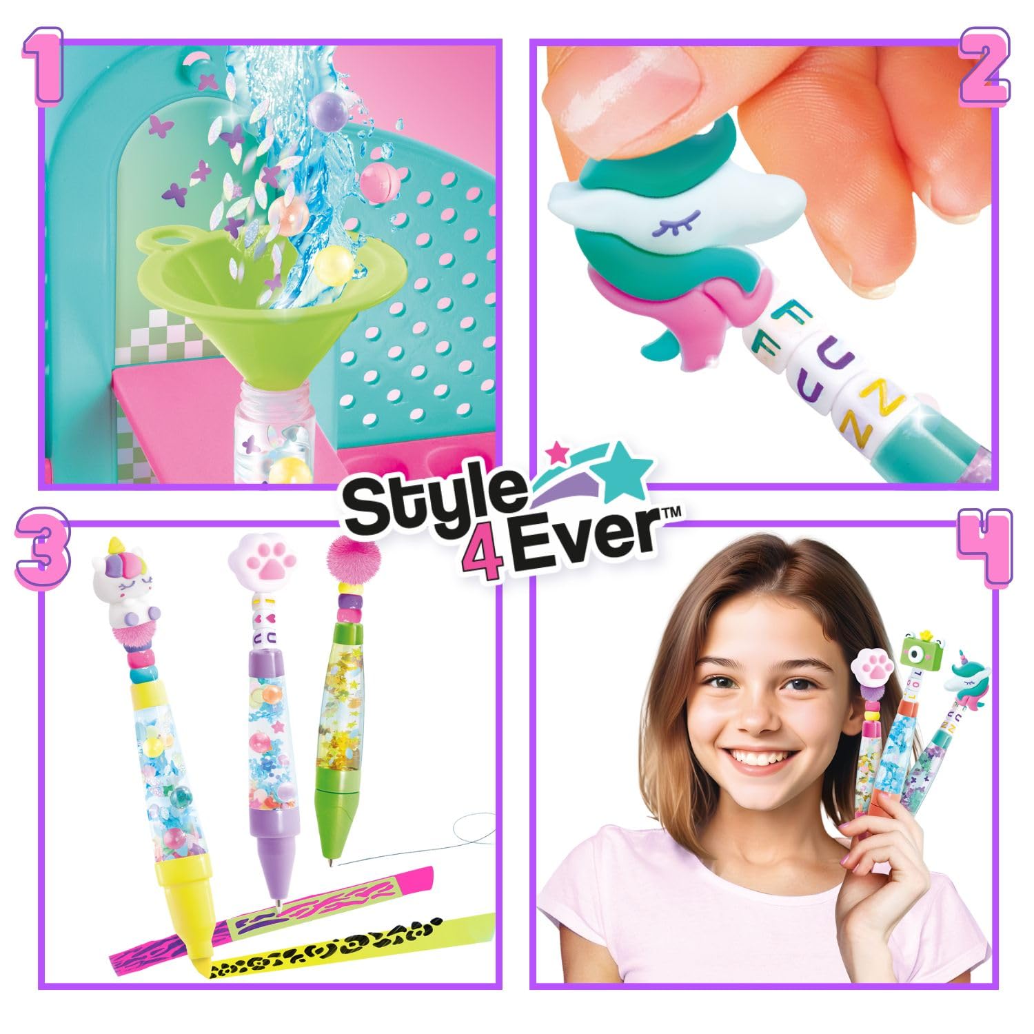 Canal Toys Style 4 Ever 3 in 1 DIY Pen Factory, Various, 34cm (L) x 7cm (W) x 31cm (H) - Image 4