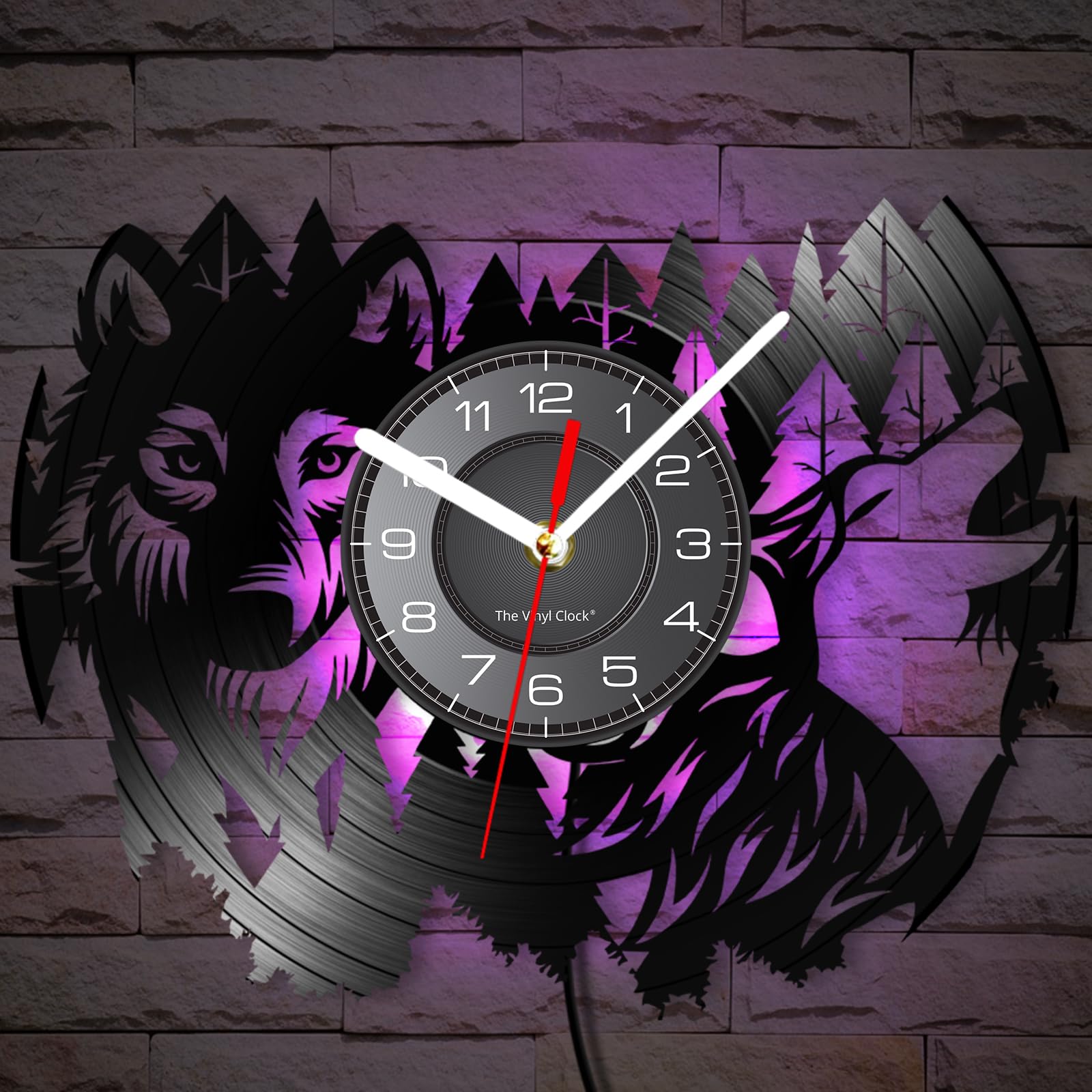 Horloge murale sans tic-tac LED pour une ambiance salon cosy