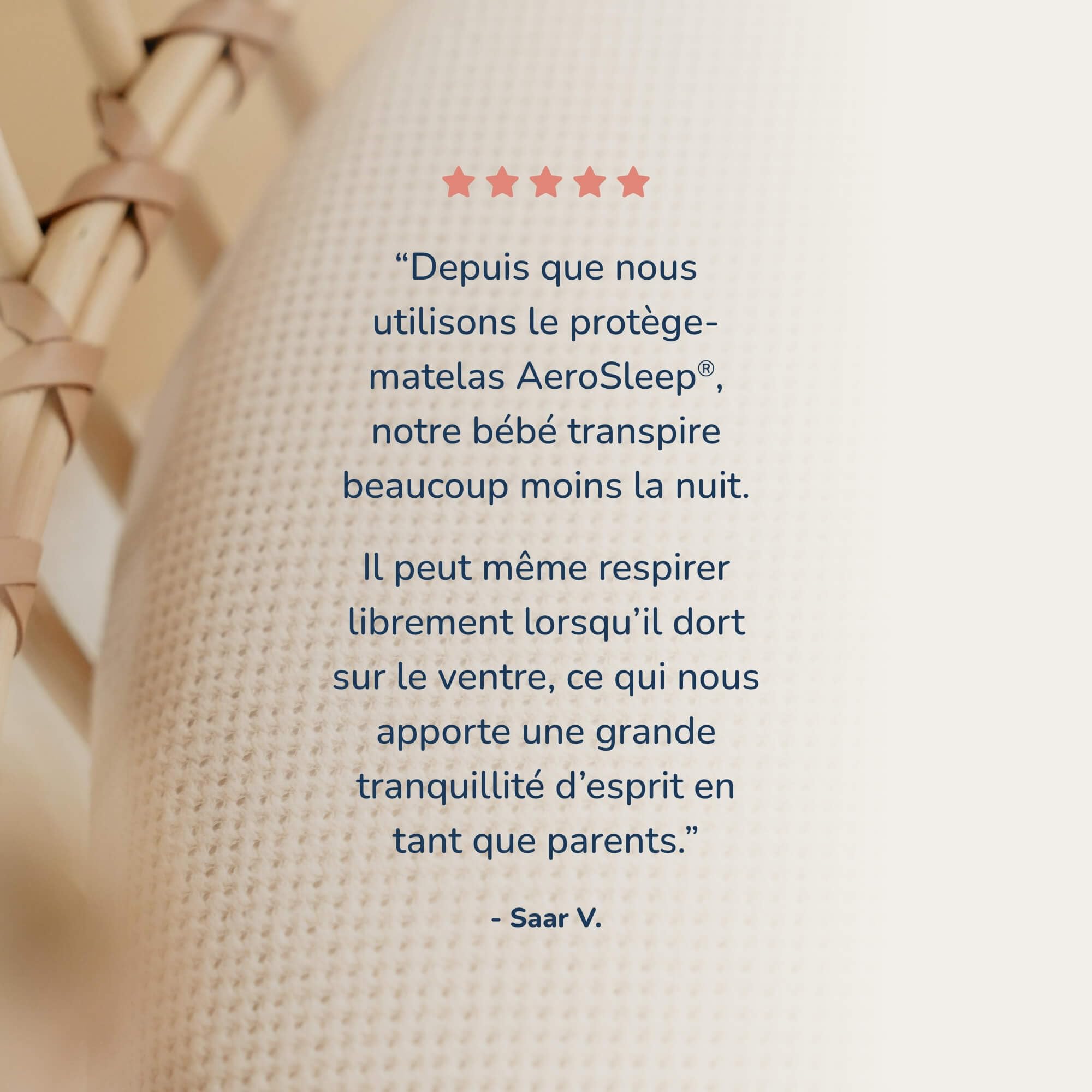 AeroSleep - SafeSleep ochraniacz na materac 3D – ochrona materaca dla dzieci i niemowląt – kołyska – 90 x 40 cm – swobodne oddychanie – regulacja ciepła – antyalergiczny – biały