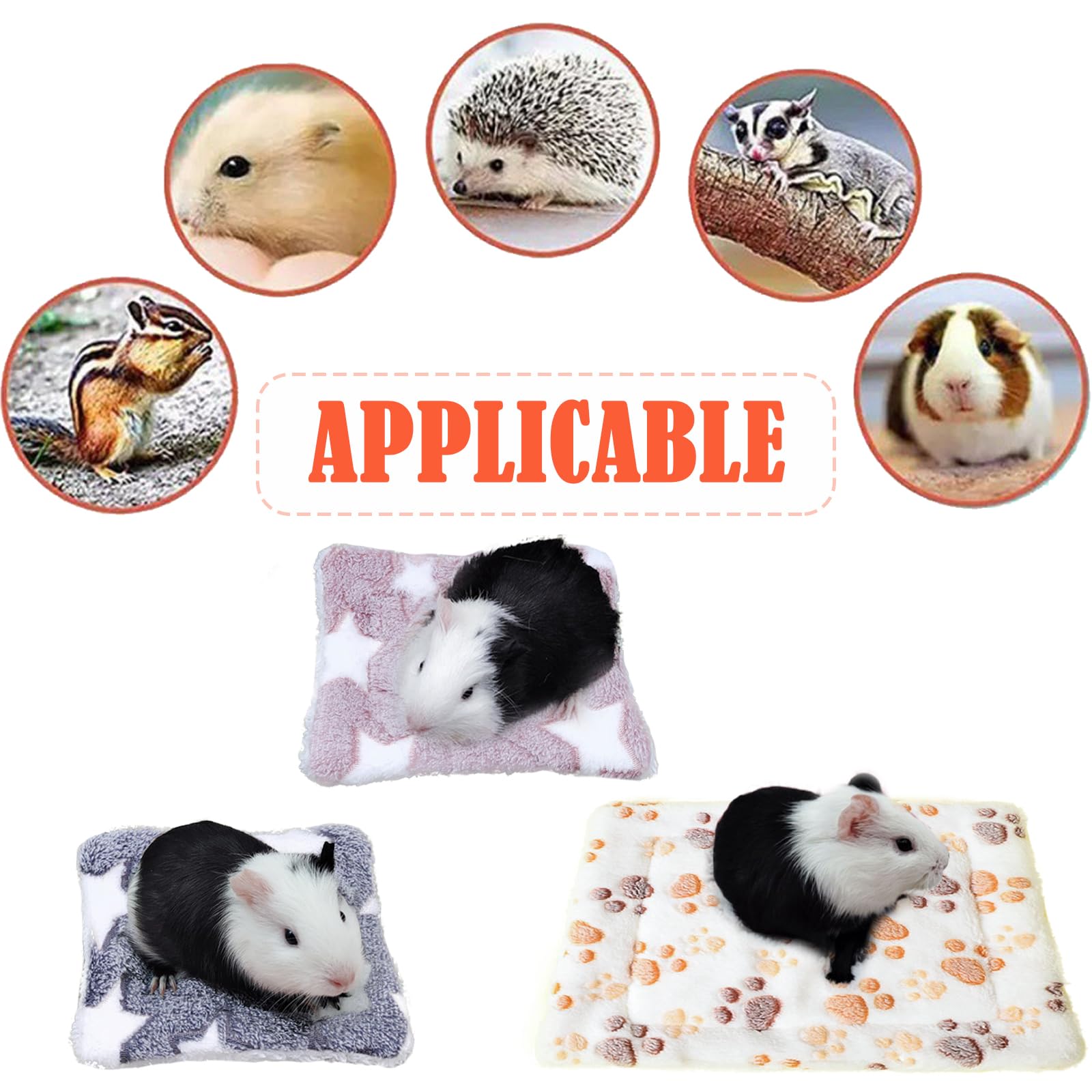 3 stuks klein dier pluche bed, warme pluizige puppy deken