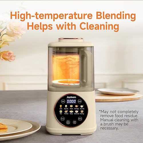 Miniatura 6 de Joydeem JD-J03 Licuadora de cocción silenciosa con escudo insonorizado, licuadora fría y caliente silenciosa para leche de soja y jugo, 8