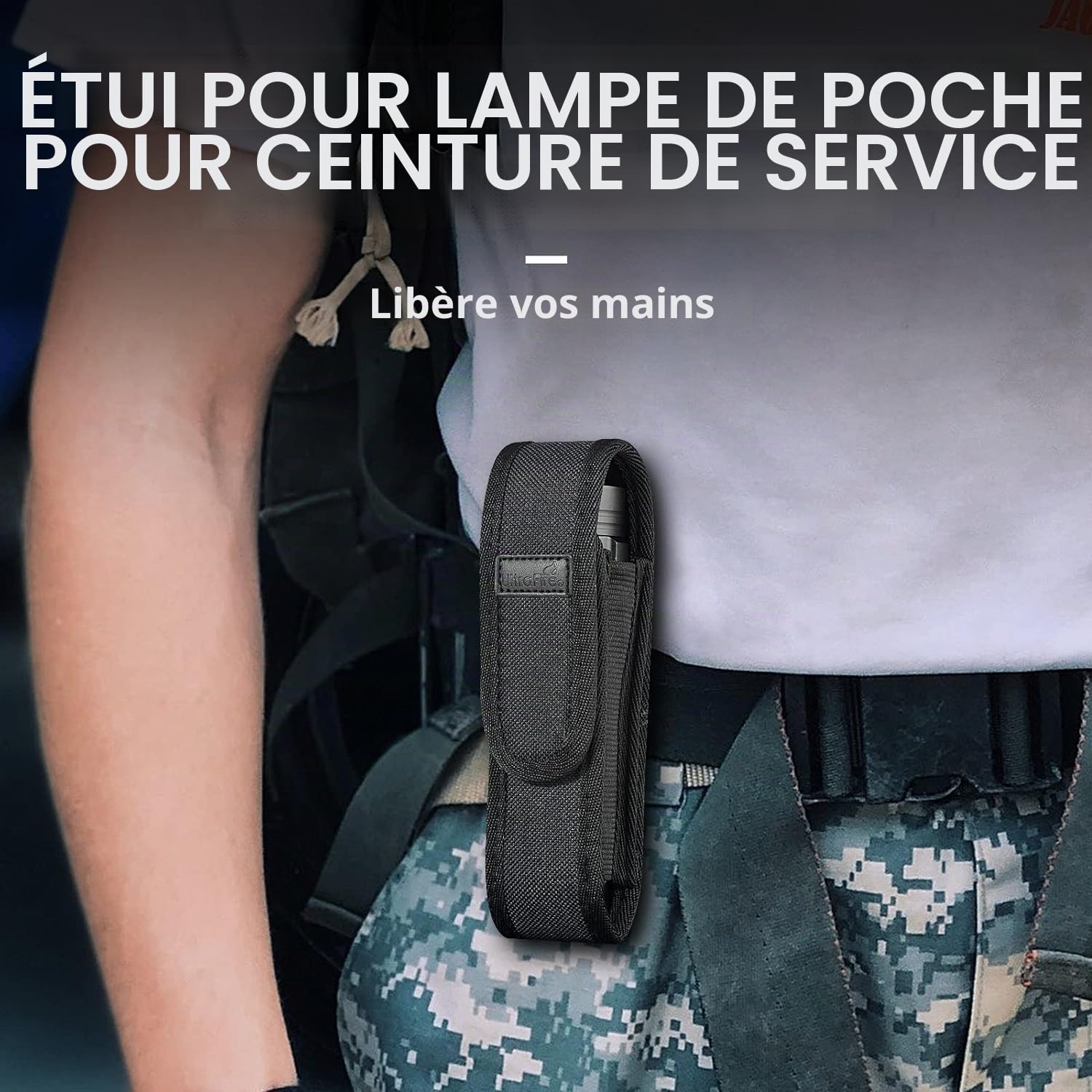 ULTRAFIRE Lampe torche LED rouge 620-630 nm lumière de chasse rouge avec batterie et chargeur, lumière rouge de 200 m pour astronomie, aviation, observation nocturne, CR1
