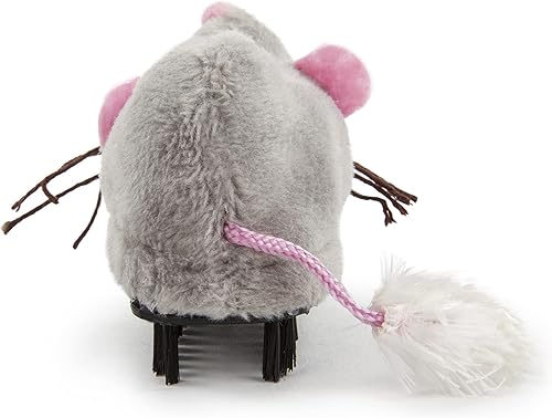 Miniatura 7 de Petlinks Roaming Runner Mouse - Juguete electrónico para gatos con movimiento, funciona con pilas, color gris, talla única