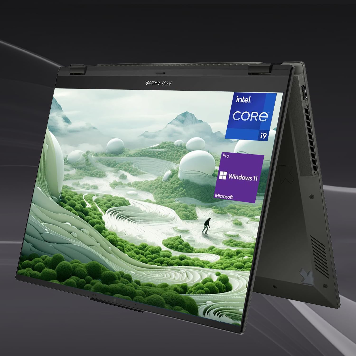 ASUSBusiness Vivobook S 16 i9 Flip 2-in-1 Laptop, 16" WUXGA Touchscreen, Intel i9-13900H, 40GB RAM, 2TB SSD, HDMI, Wi-Fi 6, Windows 11 Pro, Bundle with ADATA 512 External SSD