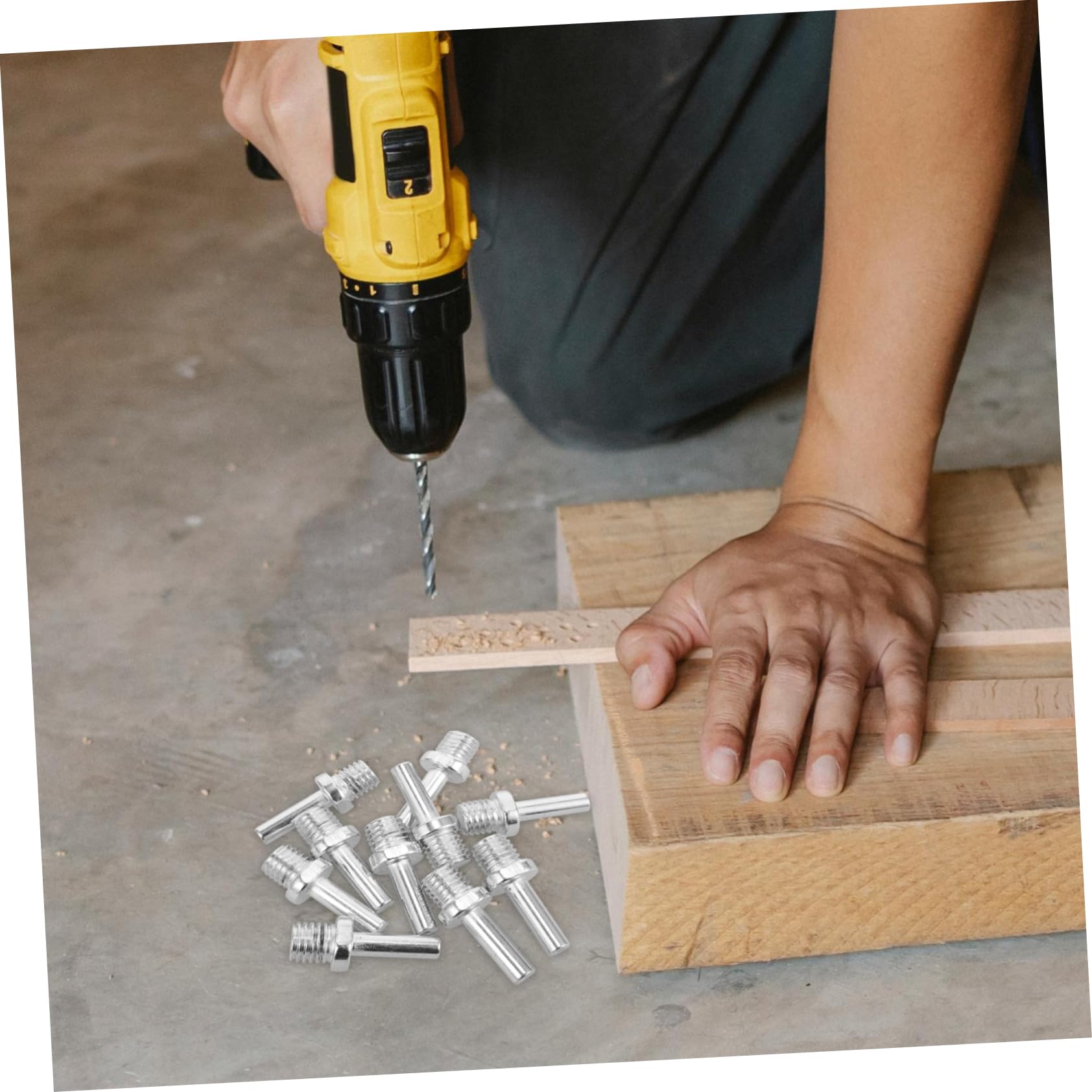 Mikikit Cost- 10pcs Angle Grinder Connection Rods Polishing Machine Adapter Versatile