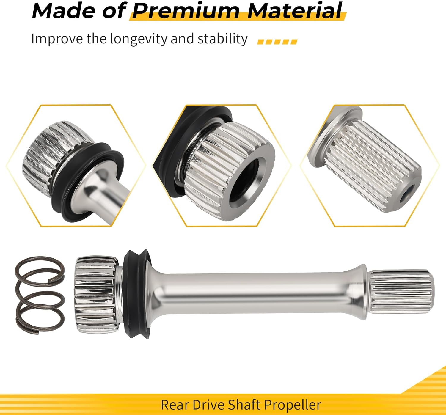 M MATI Rear Drive Shaft Propeller for Honda Rubicon 500 TRX500FA/FGA/FPA 2005-2014 Foreman 500 TRX500FE/FM/TM TRX500FPM/FPE 2005-2011 40200-HP0-A00