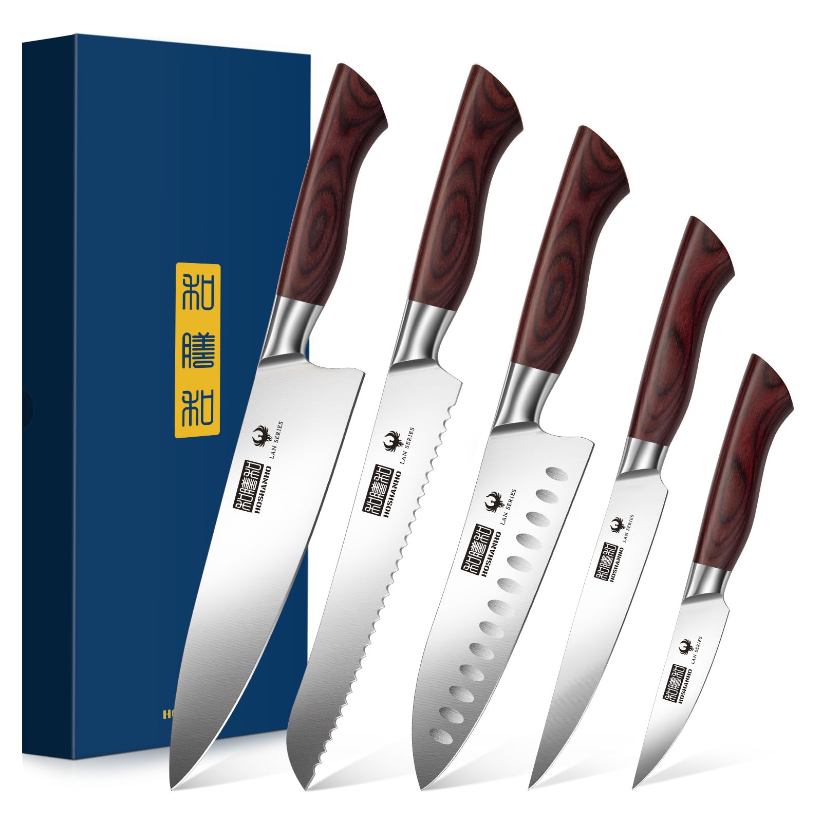 HOSHANHO 3-Piece Kitchen Knife Set - Ultra Sharp -10