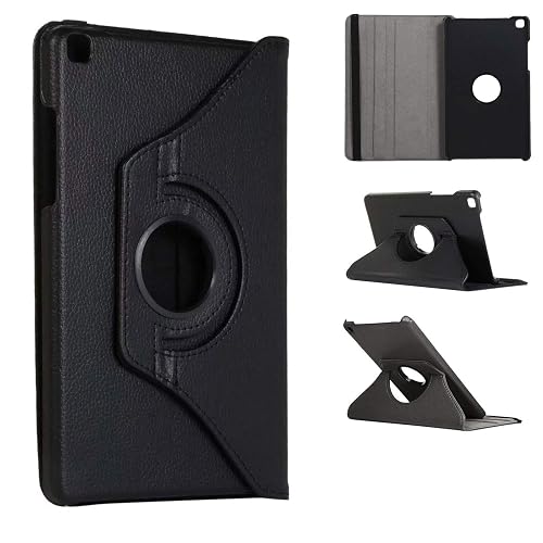 Caseous Synthetic Leather Case Cover Stand for Samsung Galaxy Tab A 8.0 inch (2019) SM-T290, SM-T295 (Black)