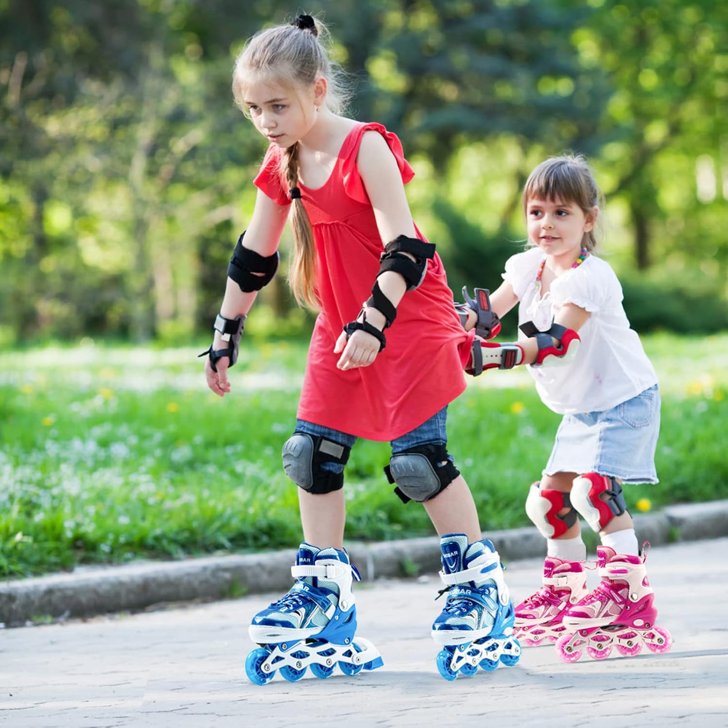 Enobar Children’s Inline Skates for Kids, Adjustable Inline Skates with Light up Wheels for Girls Boys, Roller Skates Outdoor and Indoor… : Sports & Outdoors